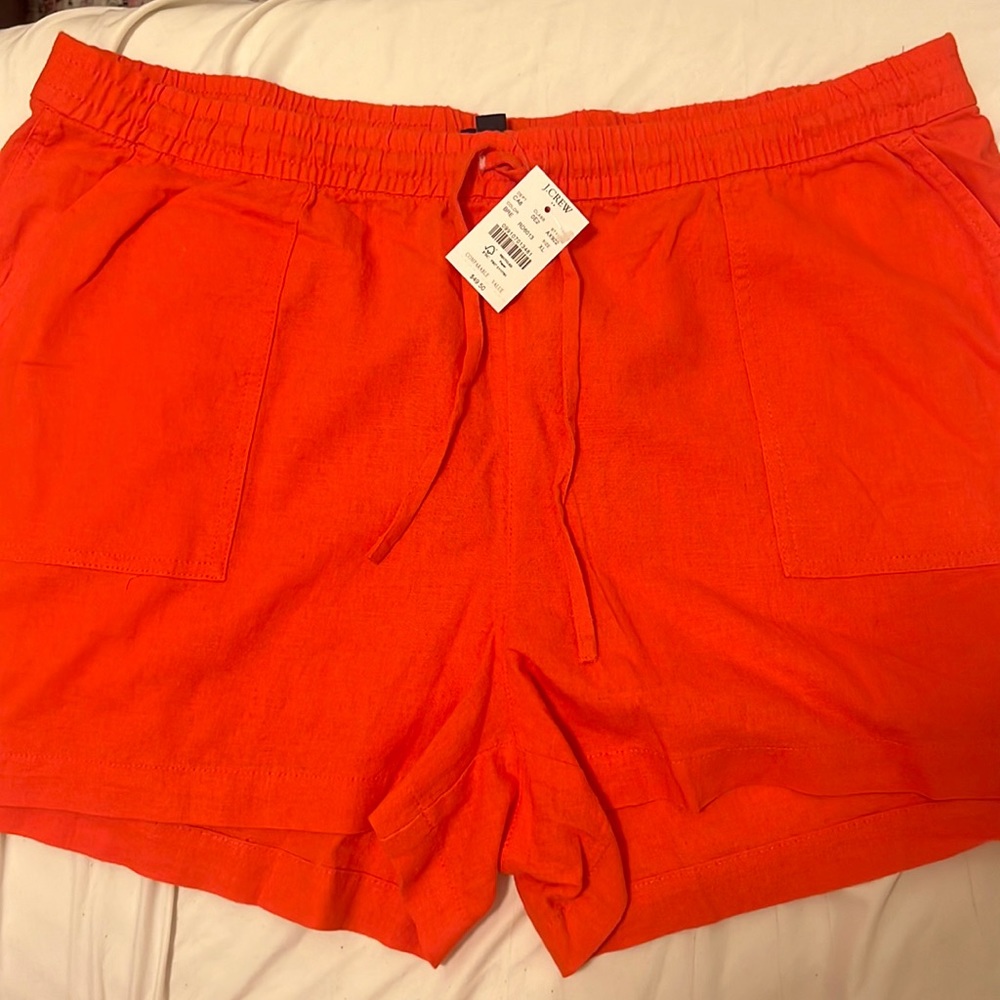 NWT size xl Orange draw string jcrew shorts